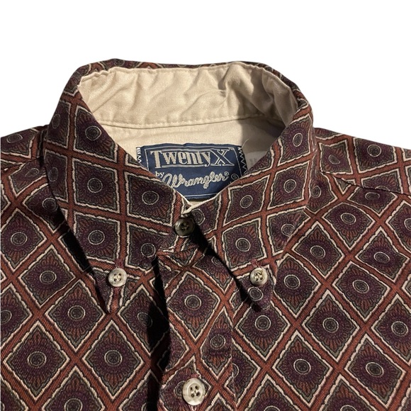 Vintage 20 X by Wrangler button down shirt size small - Picture 3 of 6